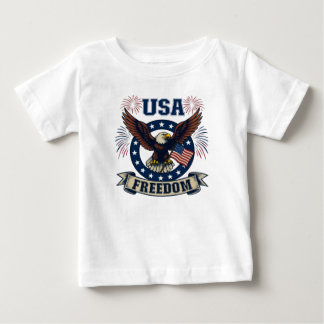 Patriotischer Amerikanischer Adler USA Freiheit Baby T-shirt