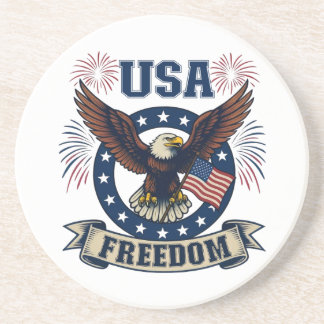 Patriotischer Amerikanischer Adler USA Freiheit Getränkeuntersetzer