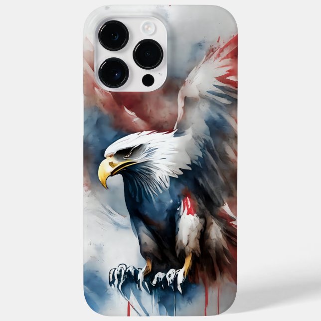 PATRIOTISCHER AMERIKANISCHER BALD ELER BIRD Case-Mate iPhone 14 PRO MAX HÜLLE (Rückseite)