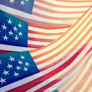 Patriotischer amerikanischer Flaggen-Duschvorhang  Duschvorhang