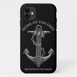 Patriotischer amerikanischer Flaggenanker Segel Case-Mate iPhone Hülle