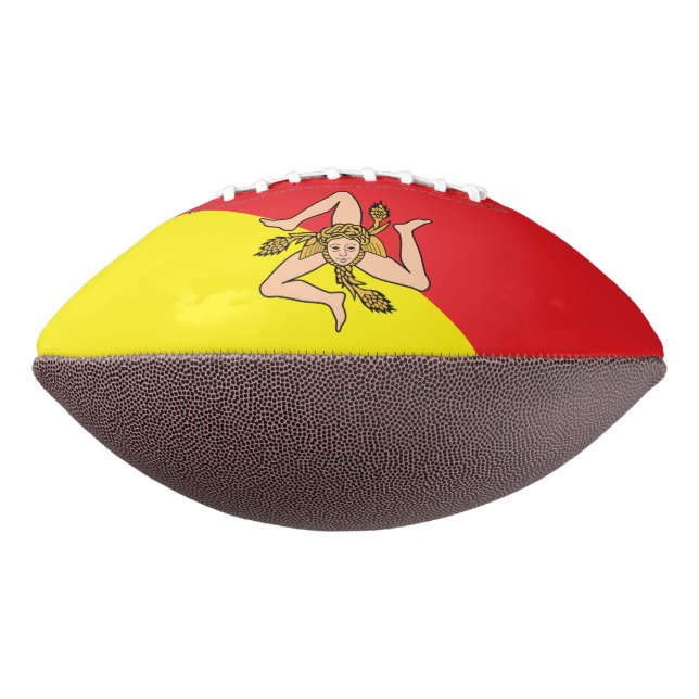 Patriotischer amerikanischer Fußball mit der Flagg Football (Gedreht 270)