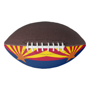 Patriotischer amerikanischer Fußball mit der Flagg Football
