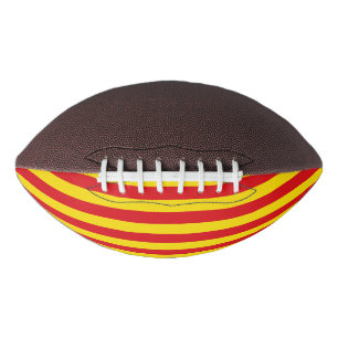 Patriotischer amerikanischer Fußball mit der Flagg Football