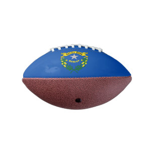 Patriotischer amerikanischer Fußball mit Nevada-Fl Football