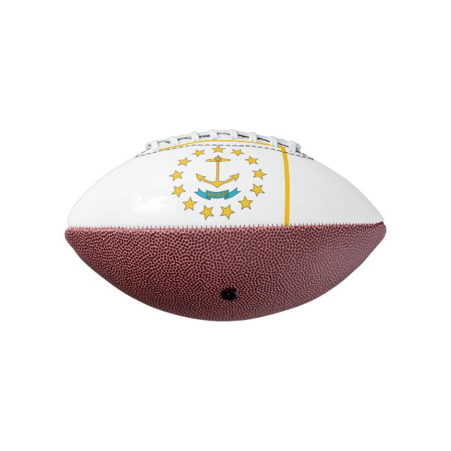 Patriotischer amerikanischer Fußball mit Rhode Isl Football (Gedreht 270)
