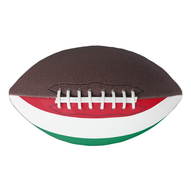 Patriotischer amerikanischer Fußball mit ungarisch Football (Vorderseite)