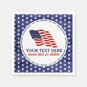 Patriotischer amerikanischer Unabhängigkeitstag Serviette
