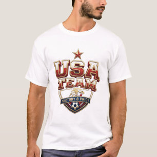 Patriotischer amerikanischer Unterstützer Fan T-Shirt