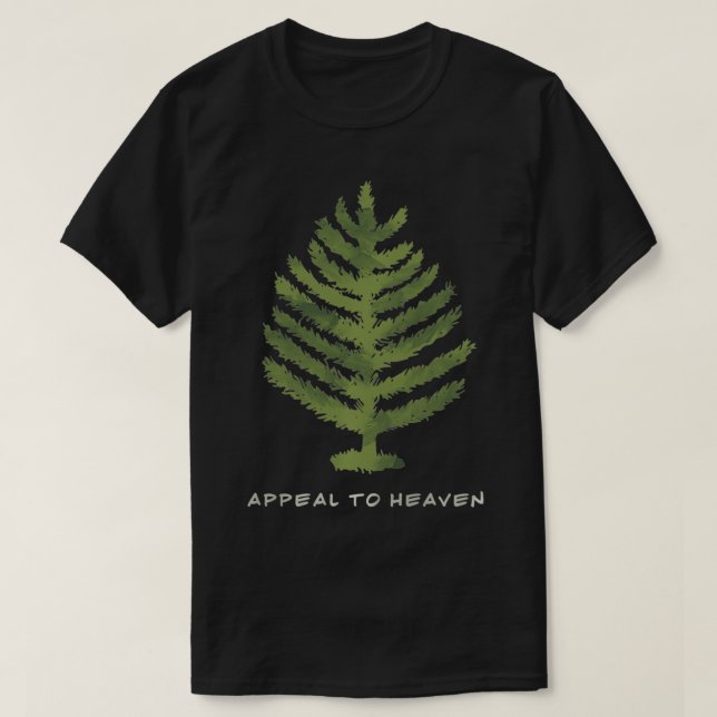 Patriotischer Appell an den himmlischen George Was T-Shirt (Design vorne)