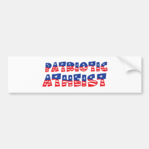 Patriotischer Atheist Autoaufkleber