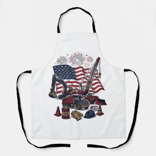 Patriotischer Aufbau USA Vintage Schürze