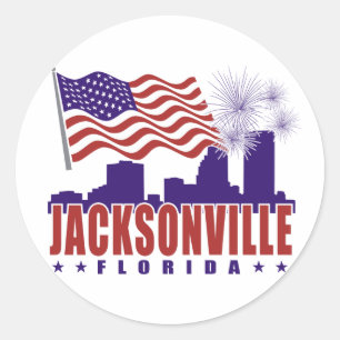 Patriotischer Aufkleber Jacksonvilles Florida