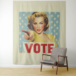 Patriotischer Aufruf zum Handeln: Abstimmung! Wandteppich