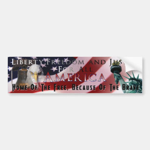 Patriotischer Autoaufkleber Amerikas