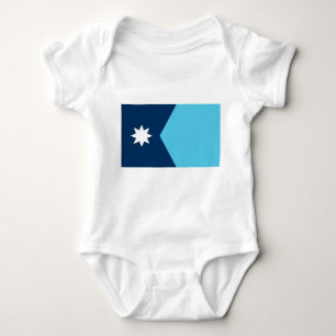Patriotischer Baby-Body mit der Flagge von Minneso Baby Strampler