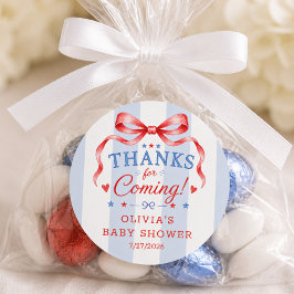 Patriotischer Baby Shower Favor Aufkleber
