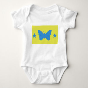 Patriotischer Babybodyanzug mit der Flagge von Bad Baby Strampler