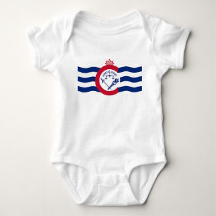 Patriotischer Babybodyanzug mit der Flagge von Cin Baby Strampler