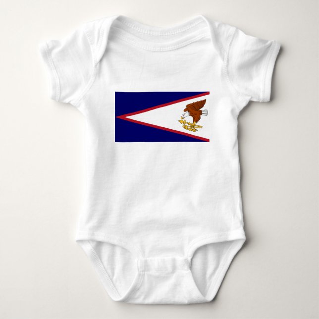 Patriotischer Babybodyanzug mit Fahne Amerikanisch Baby Strampler (Vorderseite)