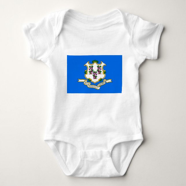 Patriotischer Babybodyanzug mit Flagge von Connect Baby Strampler (Vorderseite)