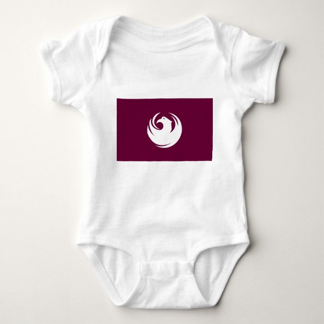 Patriotischer Babybodysuit mit Fahne von Phoenix C Baby Strampler (Vorderseite)