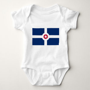 Patriotischer Babybodysuit mit Flagge von Indianap Baby Strampler