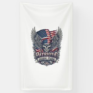 Patriotischer Bandana Rocker Old Glory Musik Rock Banner