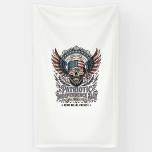 Patriotischer Bandana Rocker Old Glory Musik Rock Banner