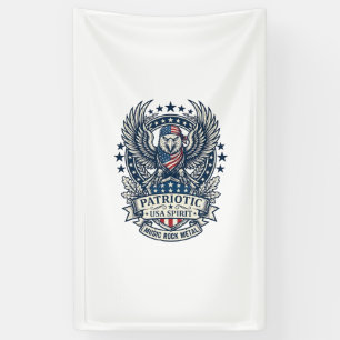 Patriotischer Bandana Rocker Old Glory Musik Rock Banner