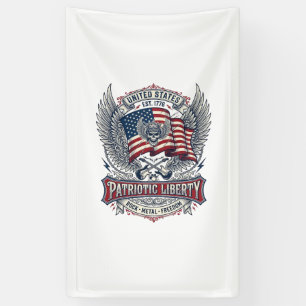 Patriotischer Bandana Rocker Old Glory Musik Rock Banner