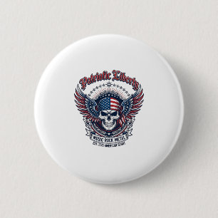 Patriotischer Bandana Rocker Old Glory Musik Rock Button