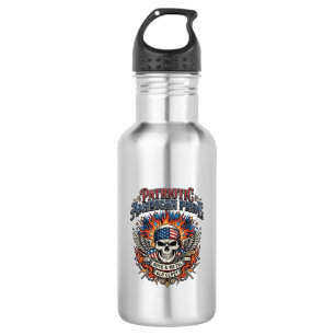 Patriotischer Bandana Rocker Old Glory Musik Rock Edelstahlflasche