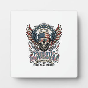 Patriotischer Bandana Rocker Old Glory Musik Rock  Fotoplatte