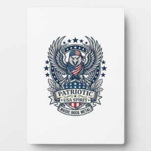Patriotischer Bandana Rocker Old Glory Musik Rock  Fotoplatte