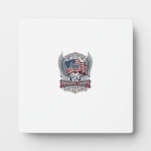 Patriotischer Bandana Rocker Old Glory Musik Rock  Fotoplatte