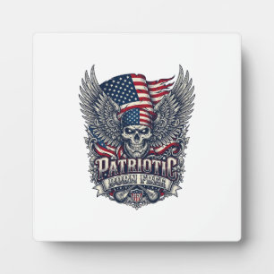 Patriotischer Bandana Rocker Old Glory Musik Rock  Fotoplatte