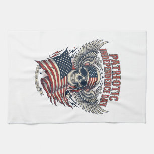 Patriotischer Bandana Rocker Old Glory Musik Rock Geschirrtuch