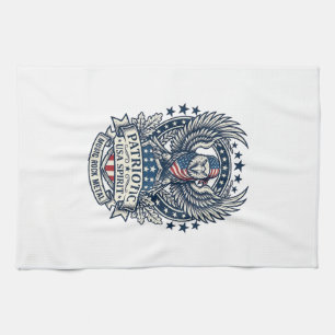 Patriotischer Bandana Rocker Old Glory Musik Rock Geschirrtuch