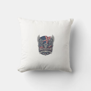 Patriotischer Bandana Rocker Old Glory Musik Rock Kissen