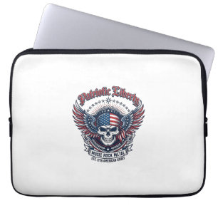 Patriotischer Bandana Rocker Old Glory Musik Rock  Laptopschutzhülle