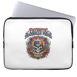 Patriotischer Bandana Rocker Old Glory Musik Rock Laptopschutzhülle