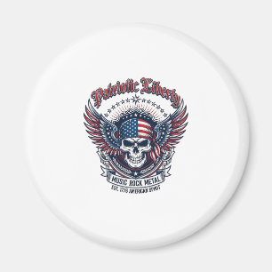 Patriotischer Bandana Rocker Old Glory Musik Rock  Magnet