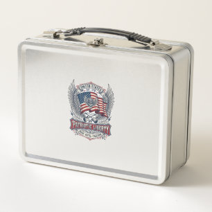 Patriotischer Bandana Rocker Old Glory Musik Rock Metall Brotdose
