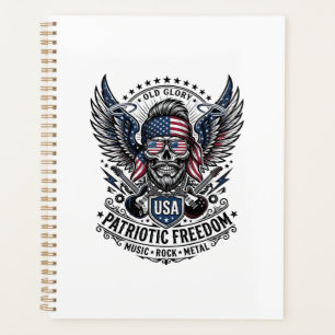 Patriotischer Bandana Rocker Old Glory Musik Rock Planer