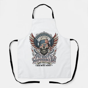 Patriotischer Bandana Rocker Old Glory Musik Rock Schürze