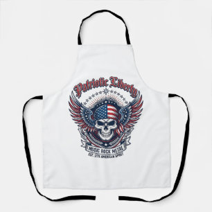 Patriotischer Bandana Rocker Old Glory Musik Rock Schürze