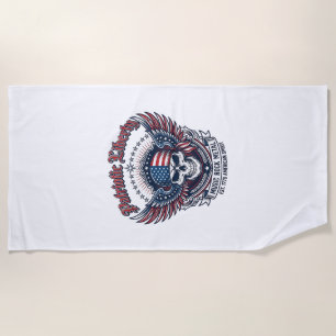 Patriotischer Bandana Rocker Old Glory Musik Rock Strandtuch