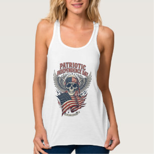 Patriotischer Bandana Rocker Old Glory Musik Rock  Tank Top