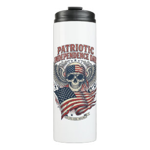 Patriotischer Bandana Rocker Old Glory Musik Rock Thermosbecher